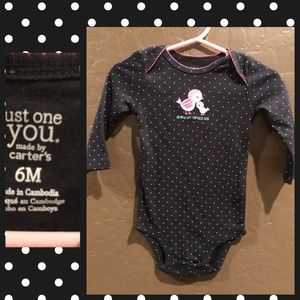 6 baby items for $15!Mommy Loves Me Onesie 6 Month